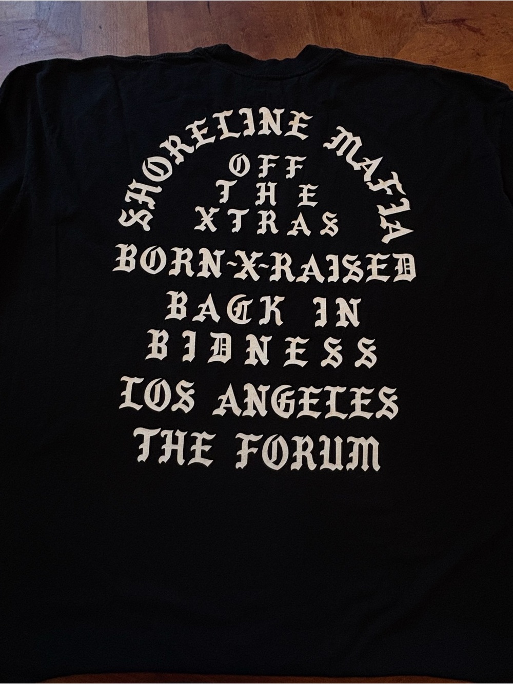 XXL men’s BORN X RAISED “Back In Bidness” Shoreline Mafia LA Forum Short Sleeve